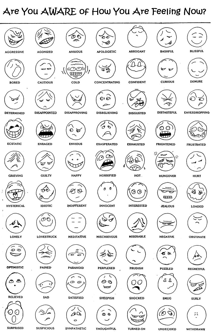 Free Printable Emotions Worksheets Printable Calendars AT A GLANCE