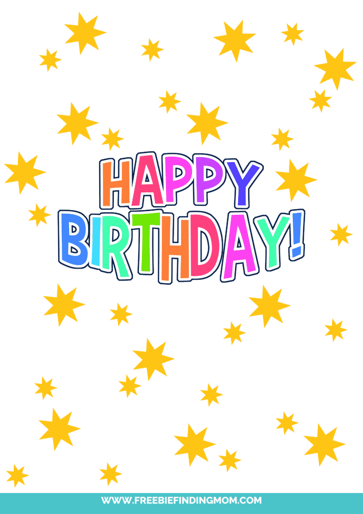 Free Printable Happy Birthday Sign