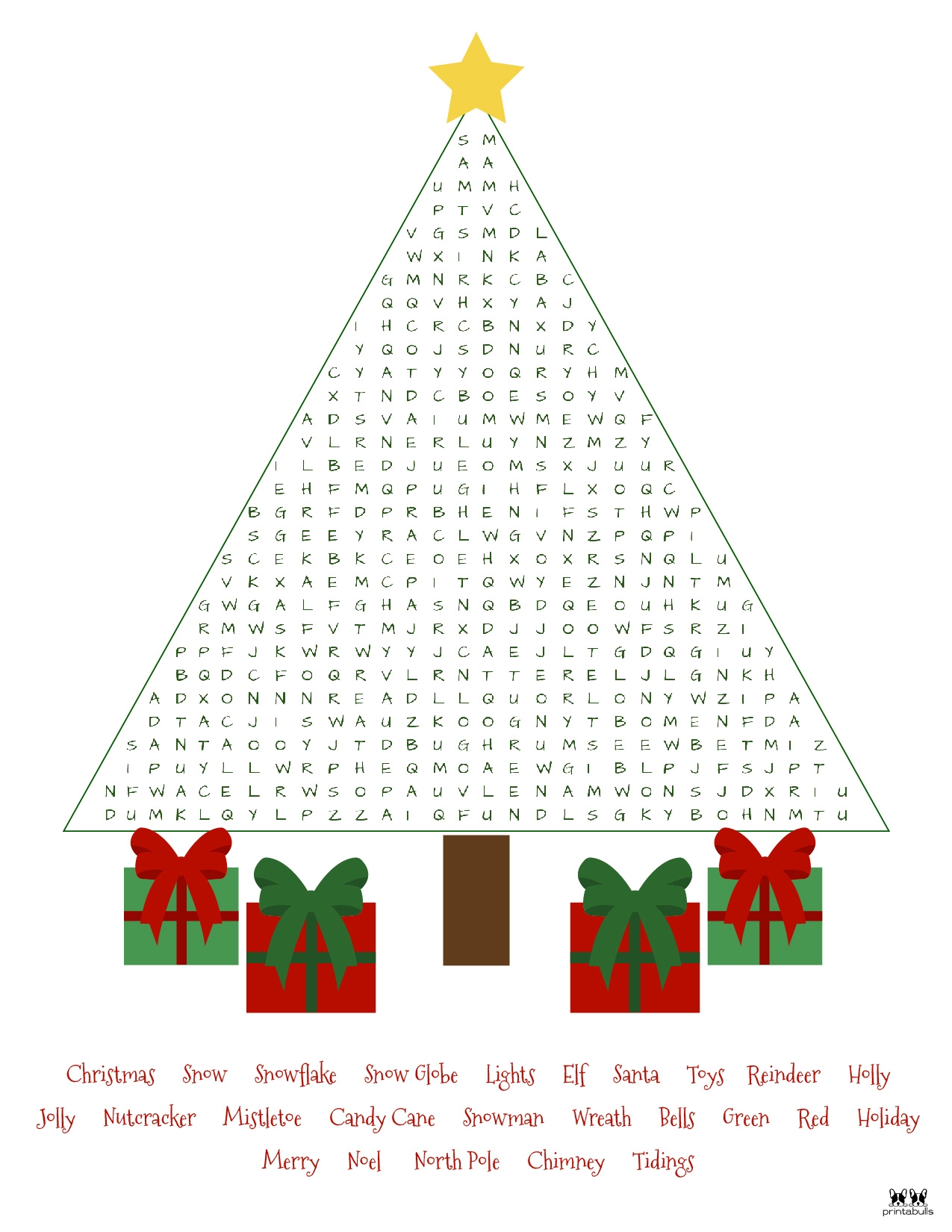Free Printable Holiday Word Searches
