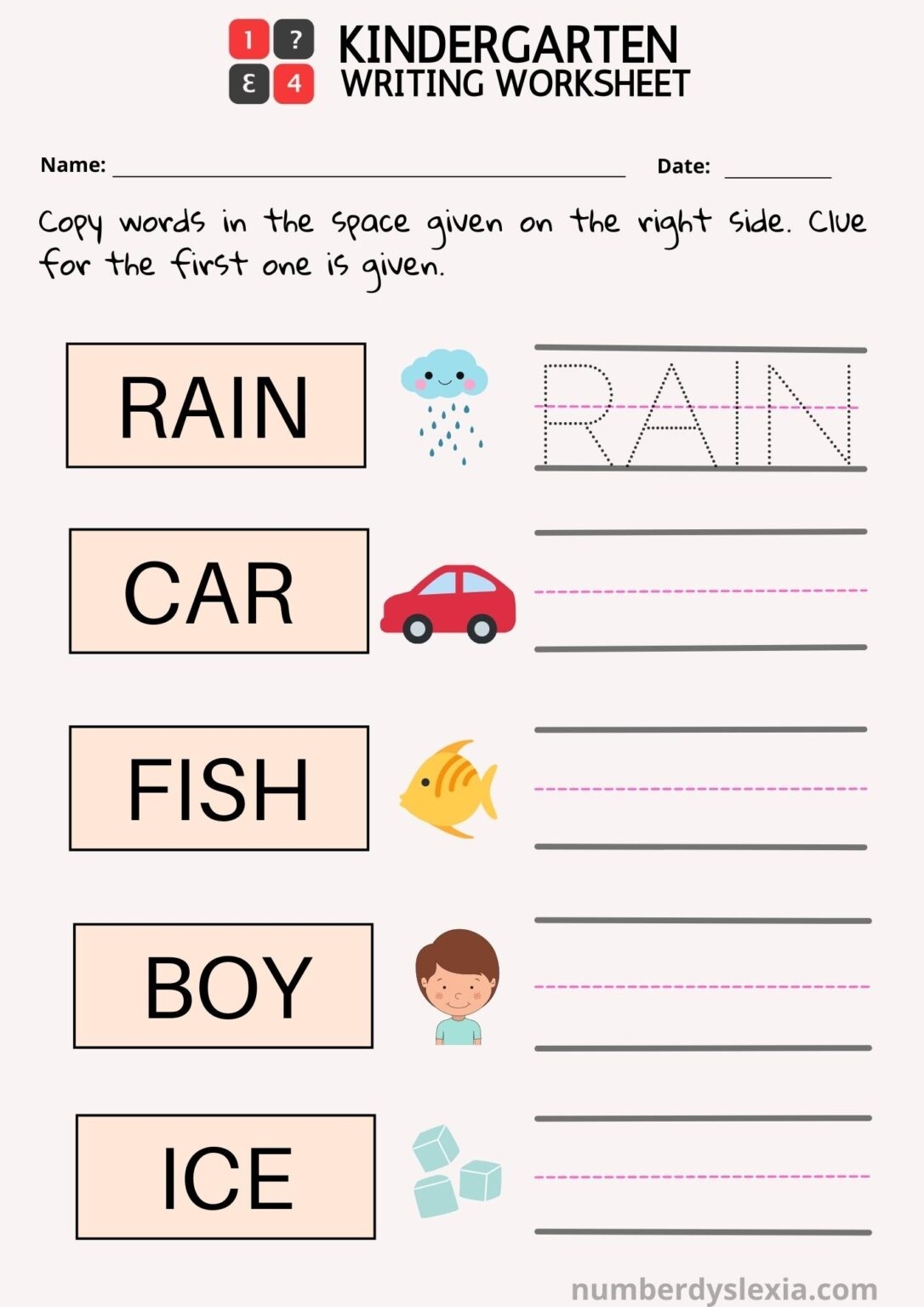 Free Printable Kids Writing Worksheets Printable Worksheets