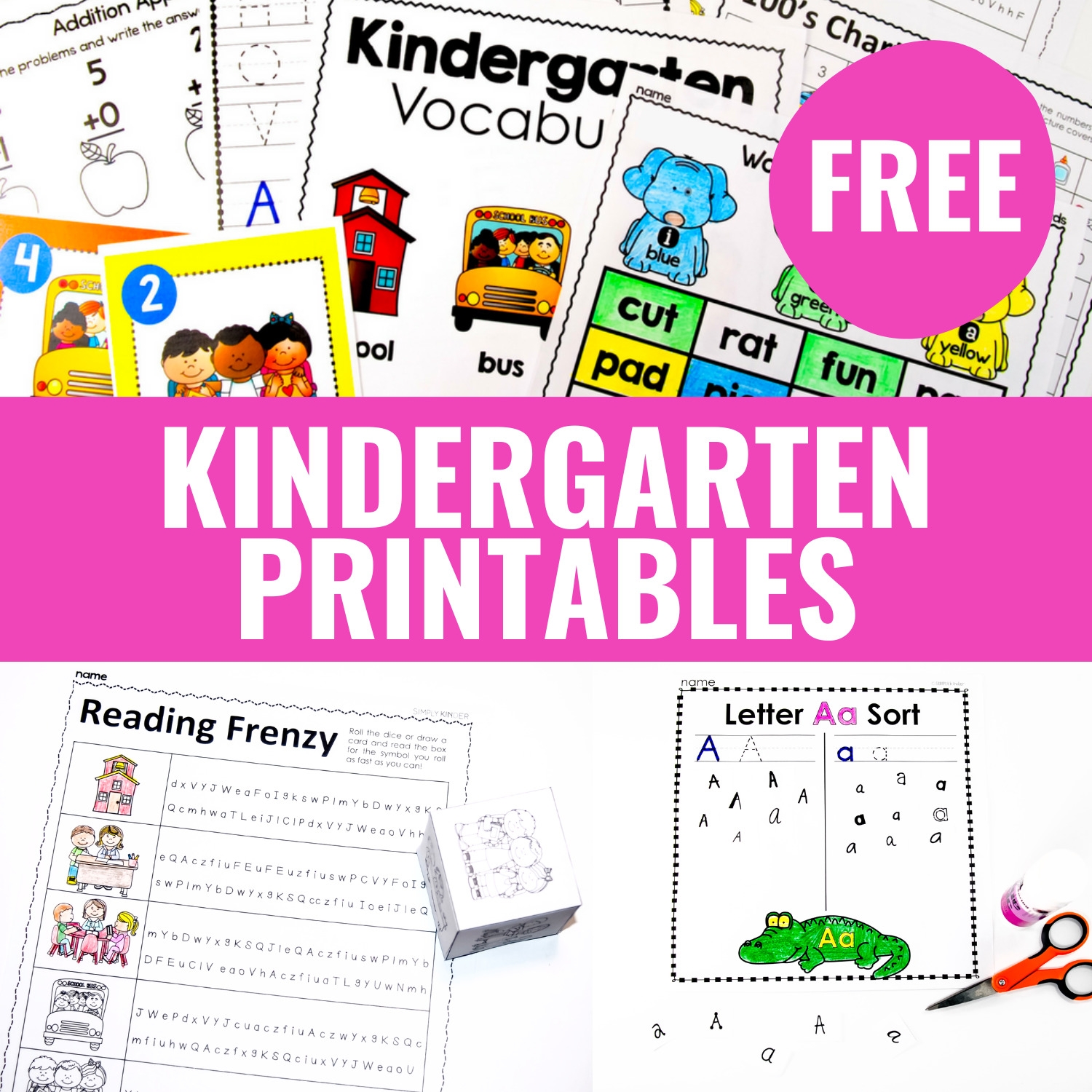 Free Printable Kindergarten Worksheets Engaging Activities For Learning