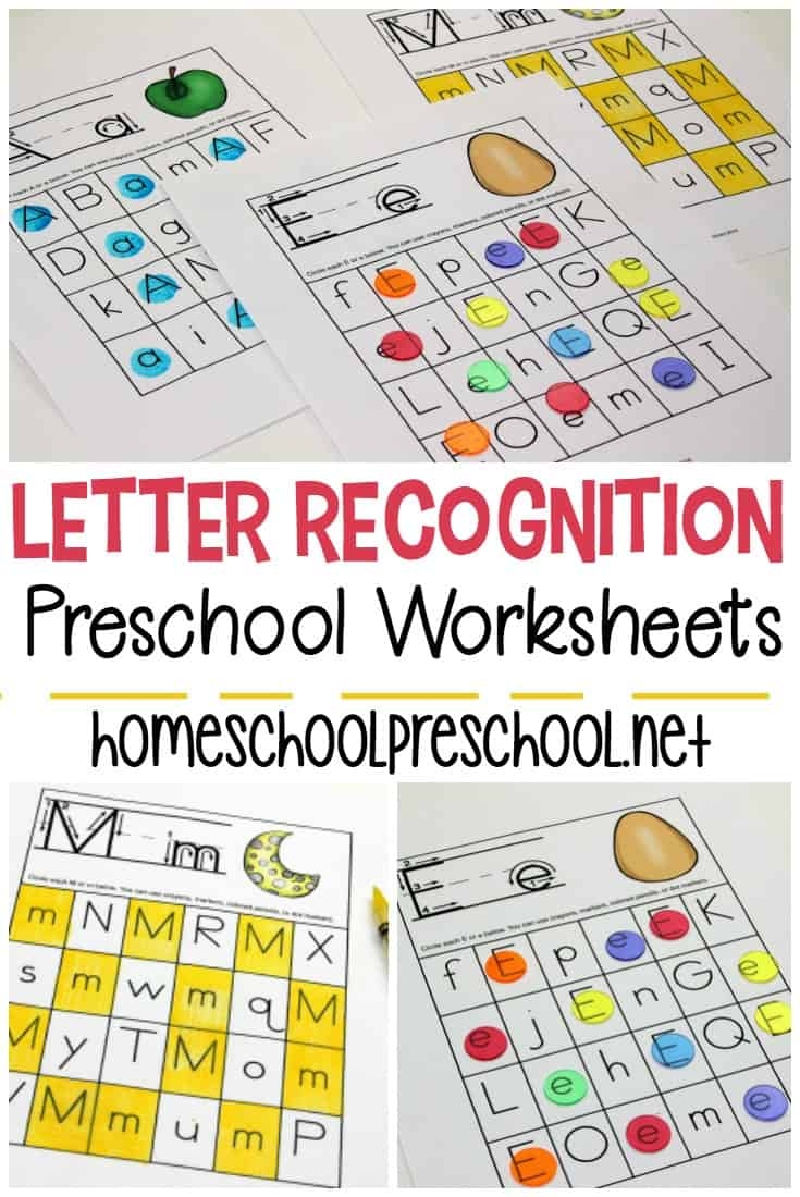 Free Printable Letter Recognition Worksheets For Preschoolers