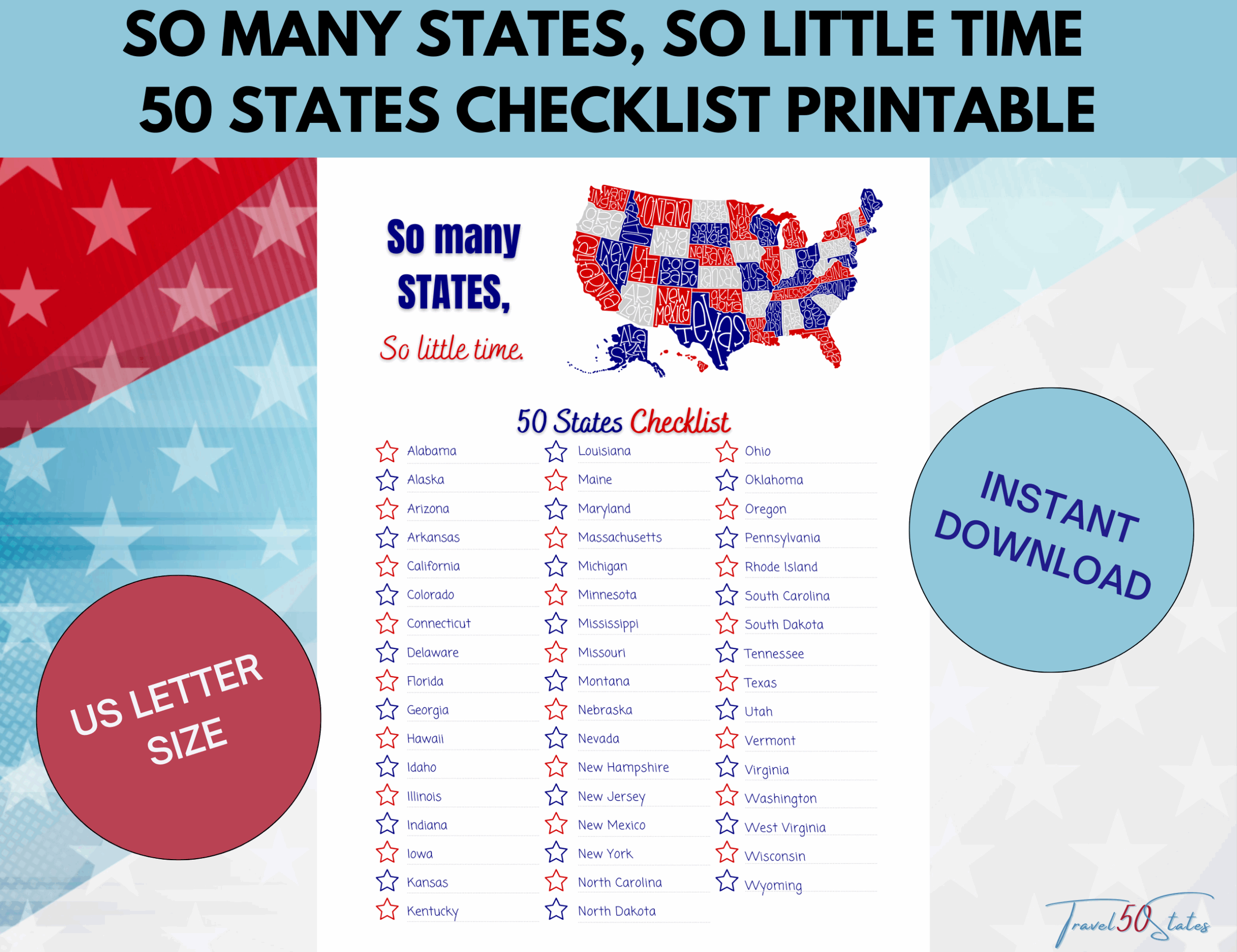 Free Printable List Of 50 States Download Free Printable List Of 50 