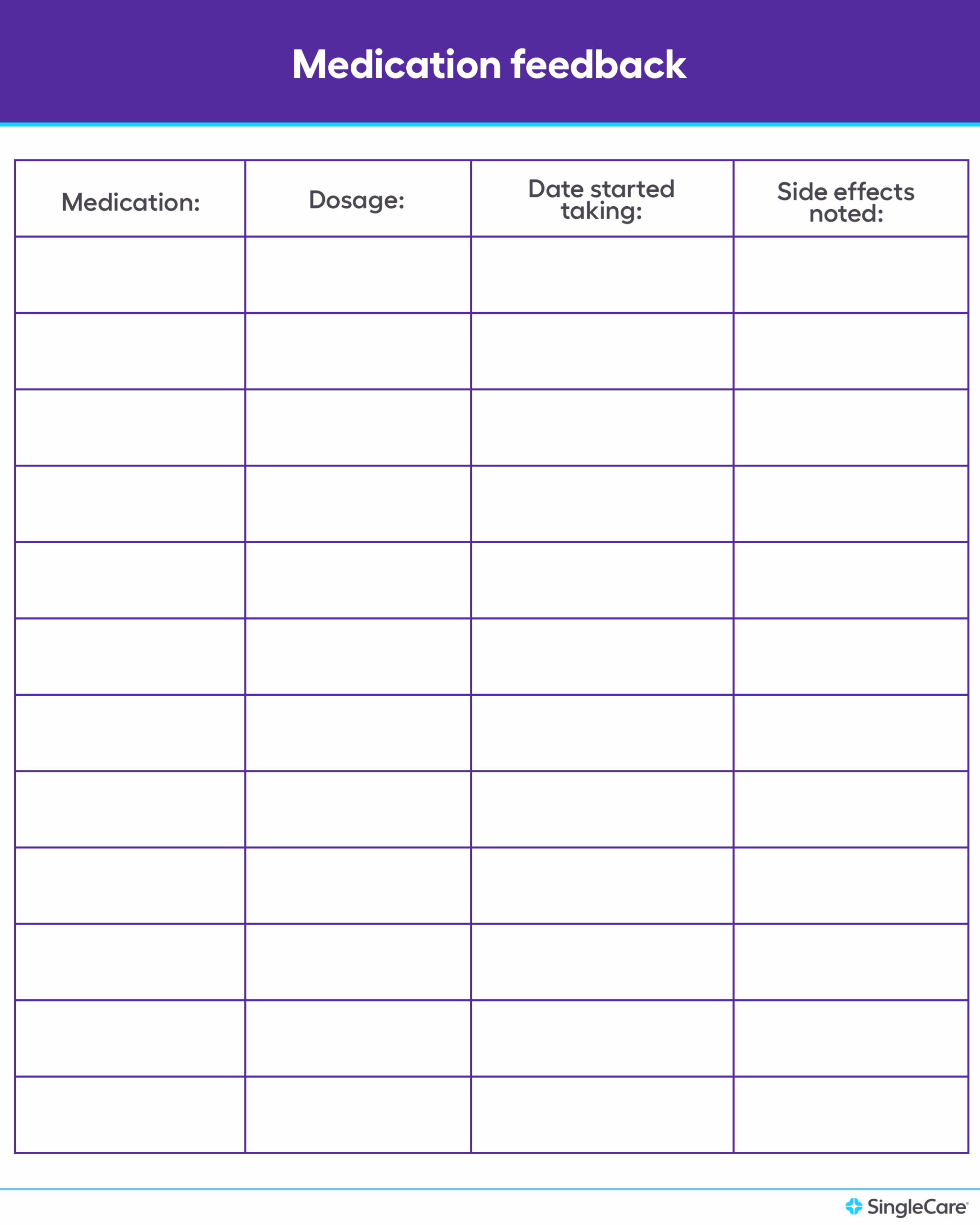 Free Printable Medication List Template Printables Template Free