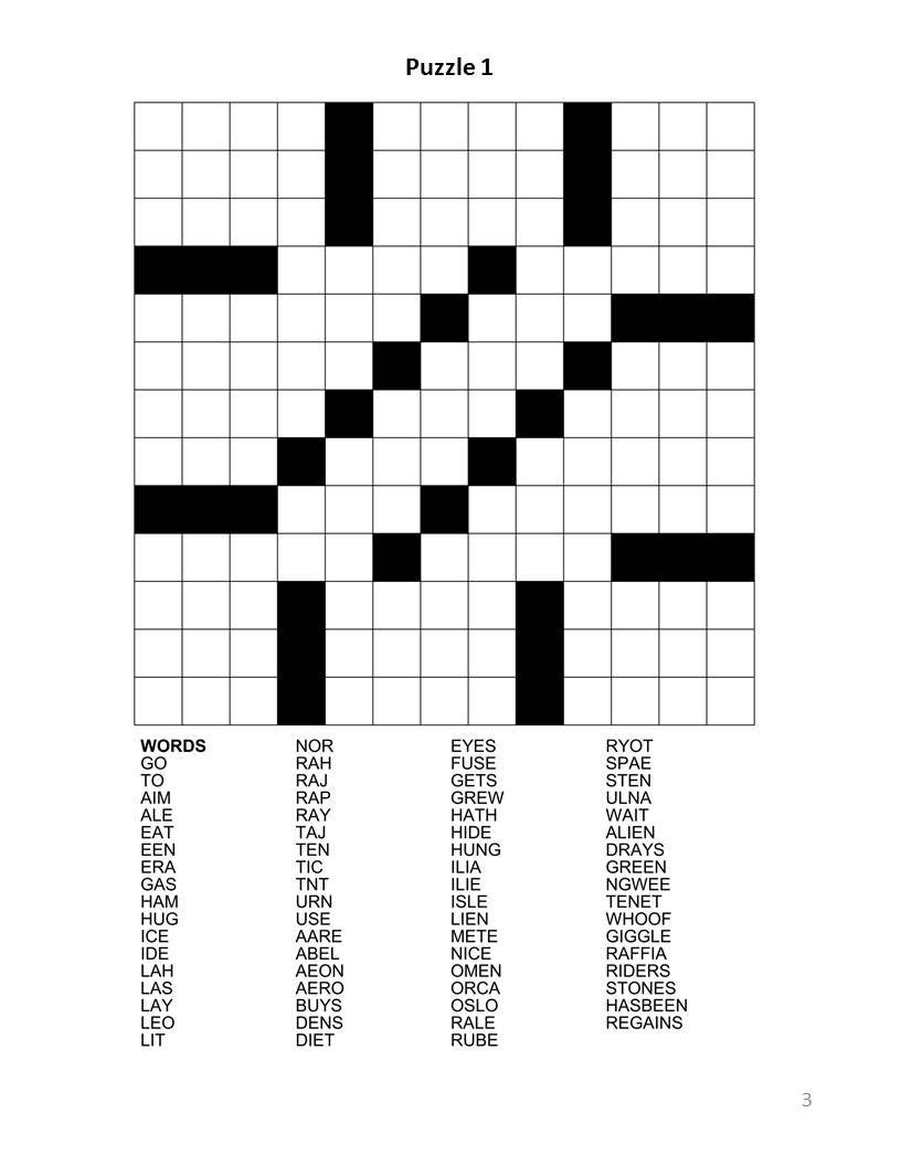 Free Printable Number Fill In Puzzles Fill In Puzzles Word 55 OFF