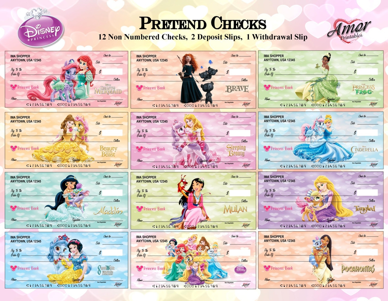 Free Printable Play Checks Free Printable
