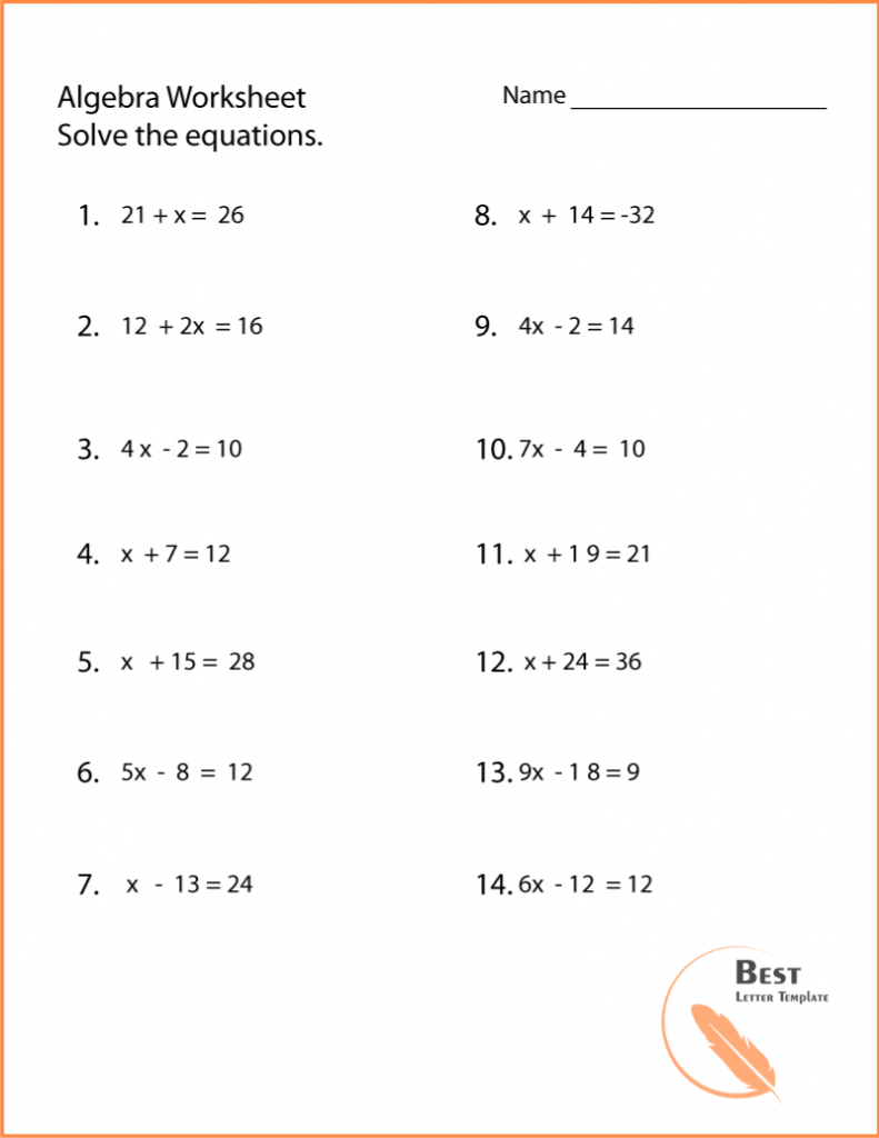 Free Printable Pre Algebra Math Worksheets With Answer Key Printable 