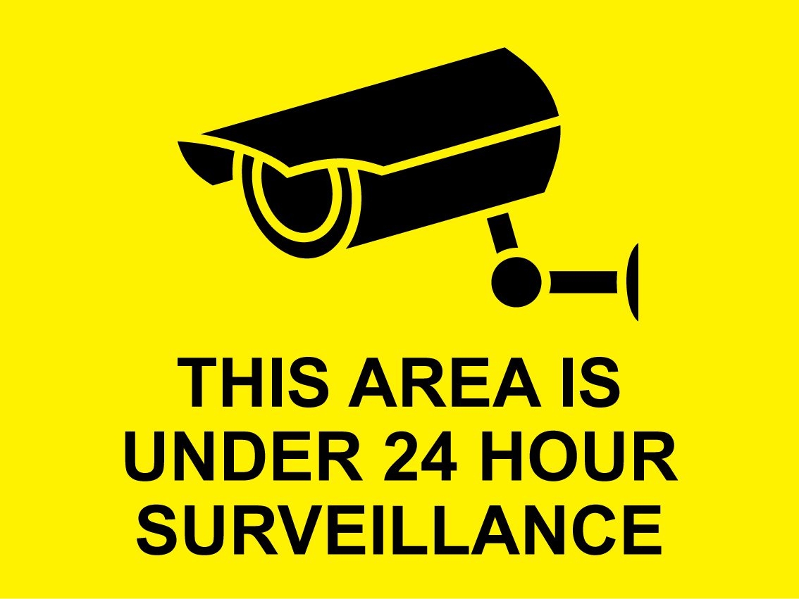 Free Printable Security Camera Signs Printable Word Searches