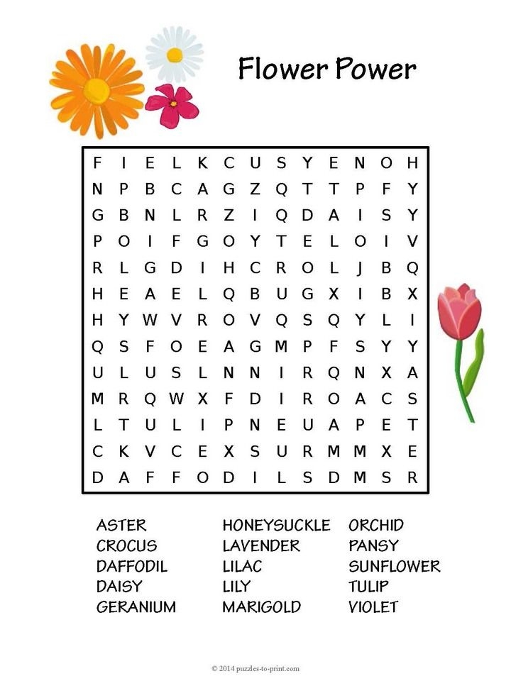 Free Printable Seven Little Words Puzzles