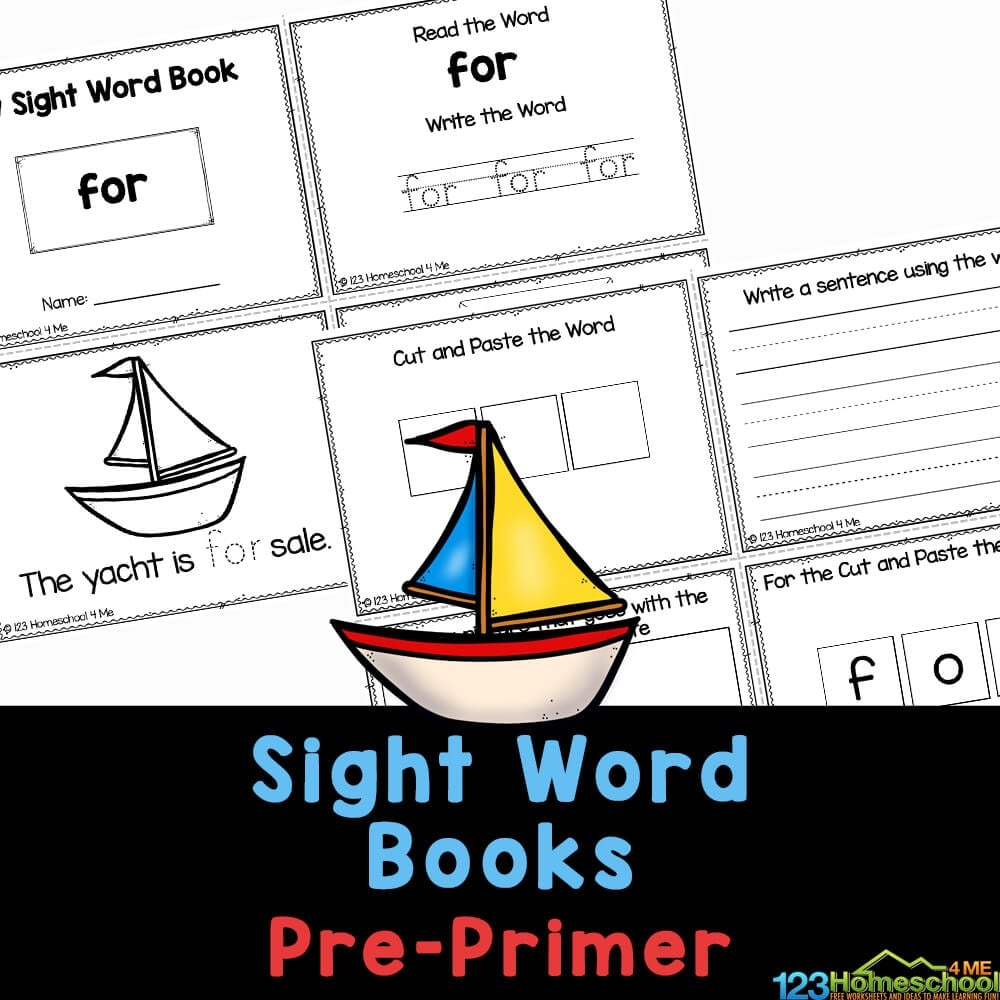 Free Printable Sight Word Books Pdf Printable Form Templates And Letter