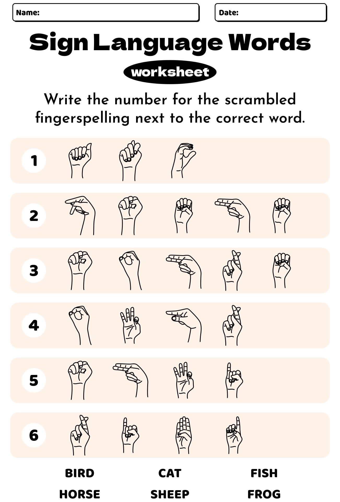 Free Printable Sign Language Words Printable Word Sea Vrogue co