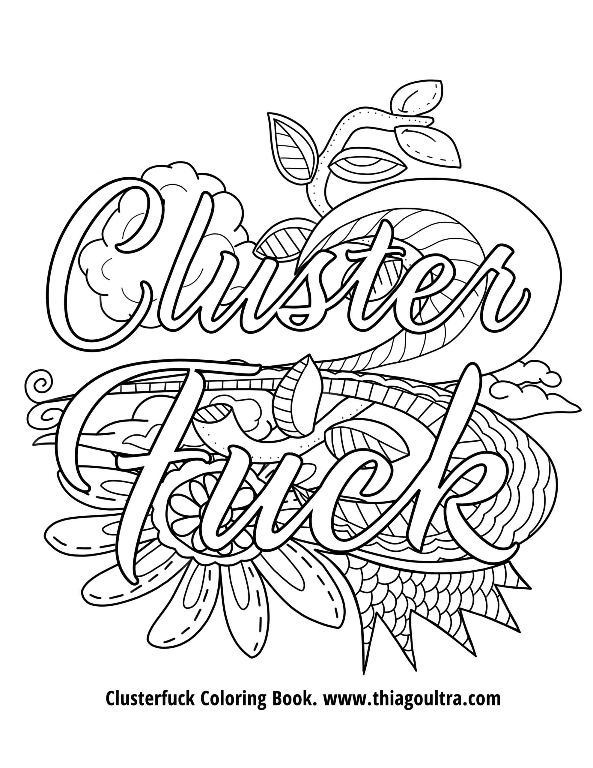Free Printable Swear Word Coloring Pages Fanny Printable