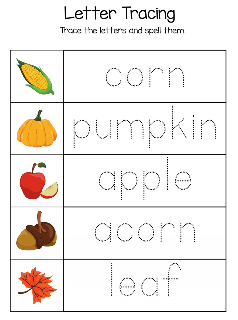 Free Printable Thanksgiving Worksheets For Kindergarten Printable 