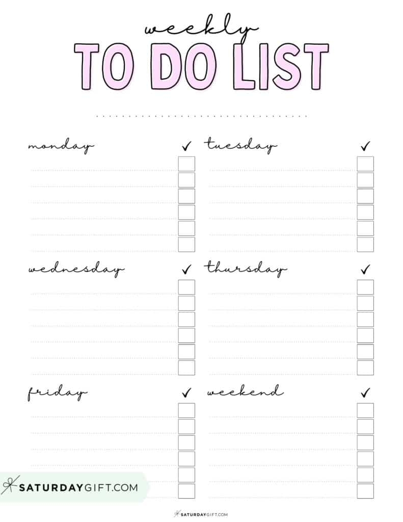 Free Printable To Do List Cute Pdf Download Free Printable To Do List 