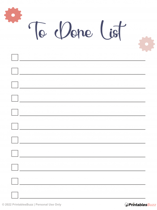 Free Printable To Do List PrintablesBuzz
