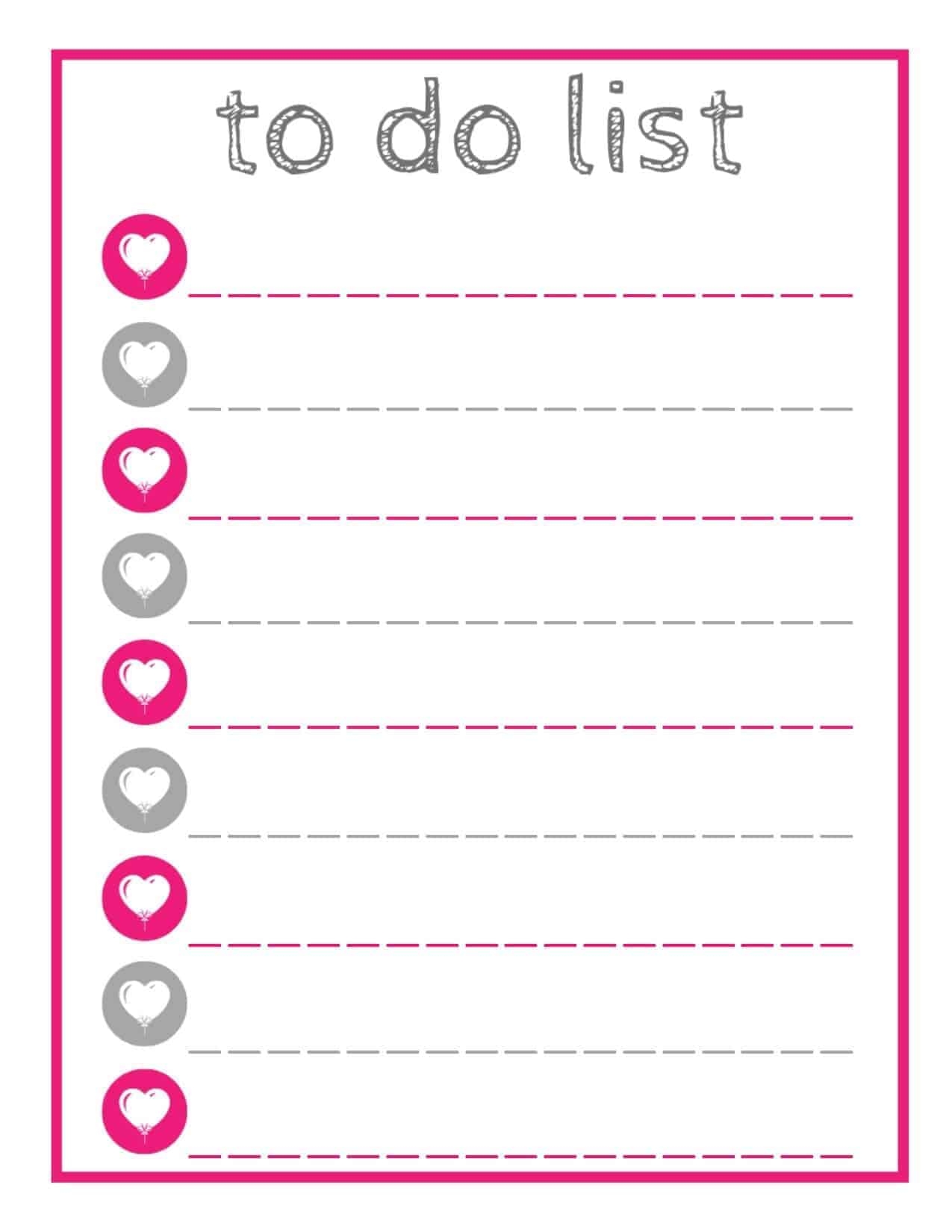 Free Printable To Do List To Do Lists Printable Planner Free Printables 