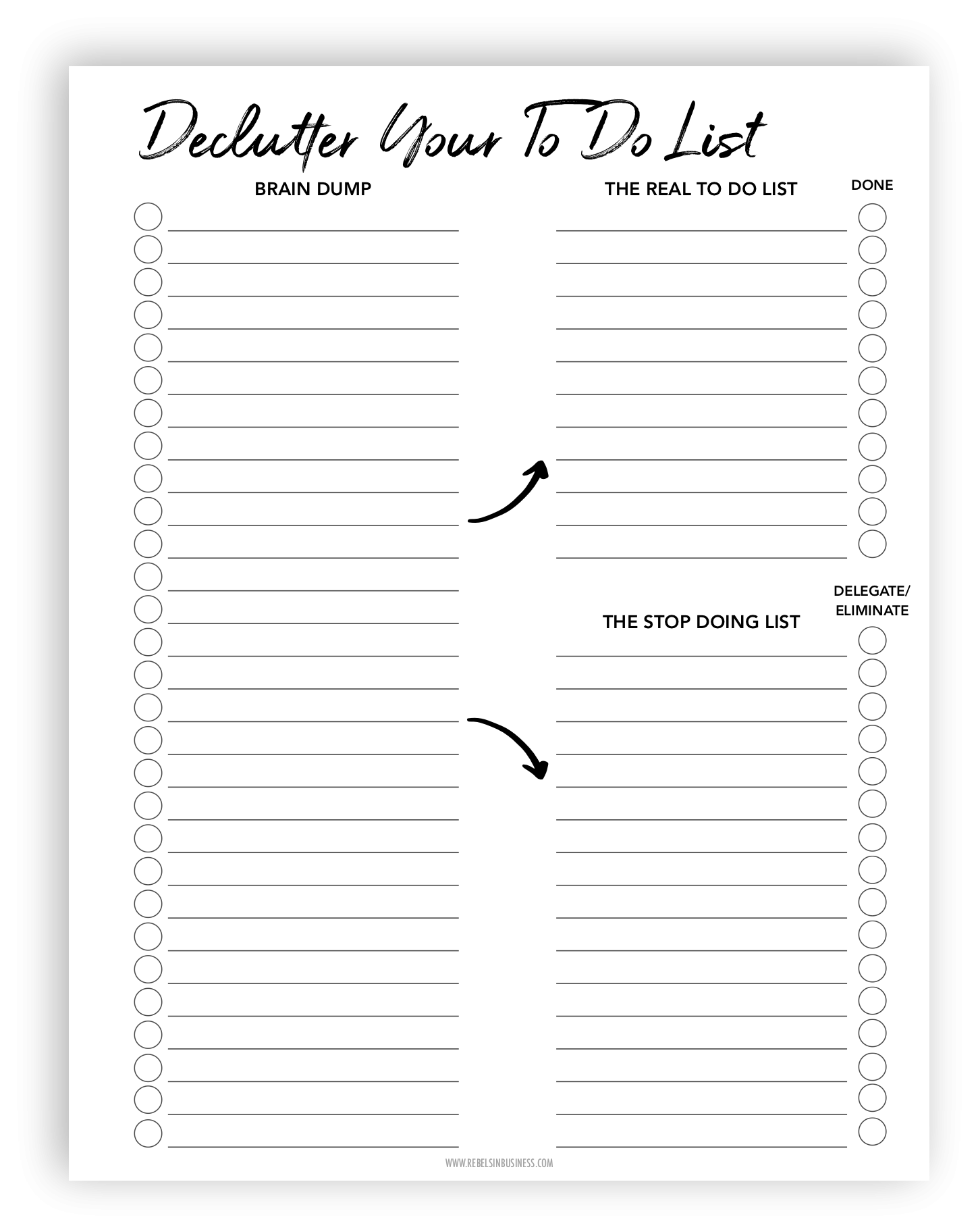 Free Printable To Do Lists To Get Organized Printable Word Searches