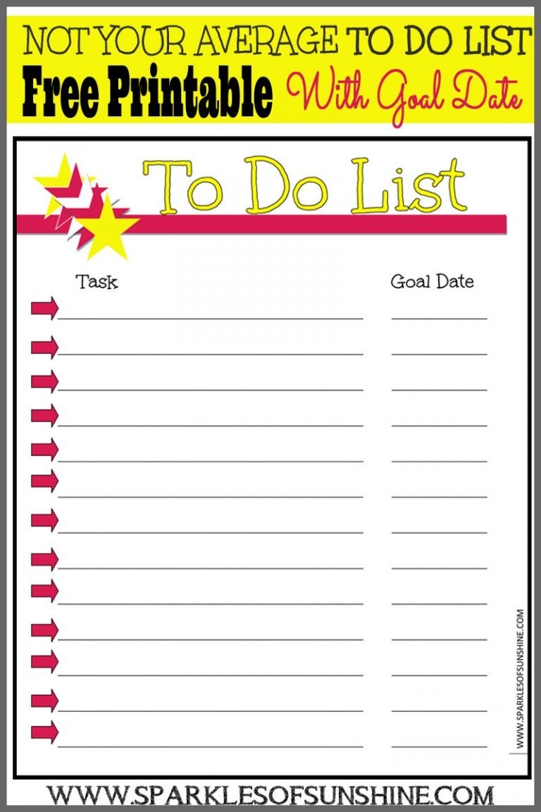 Free Printable Todo List Footballgai