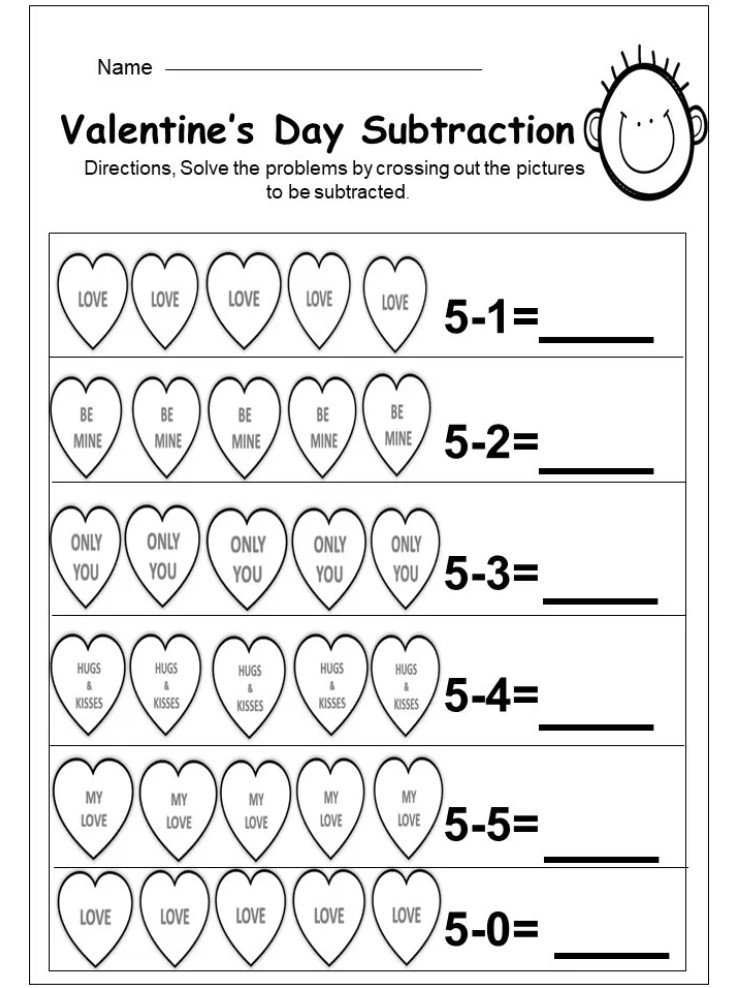 Free Printable Valentine 39 s Day Worksheets For Kindergarten 
