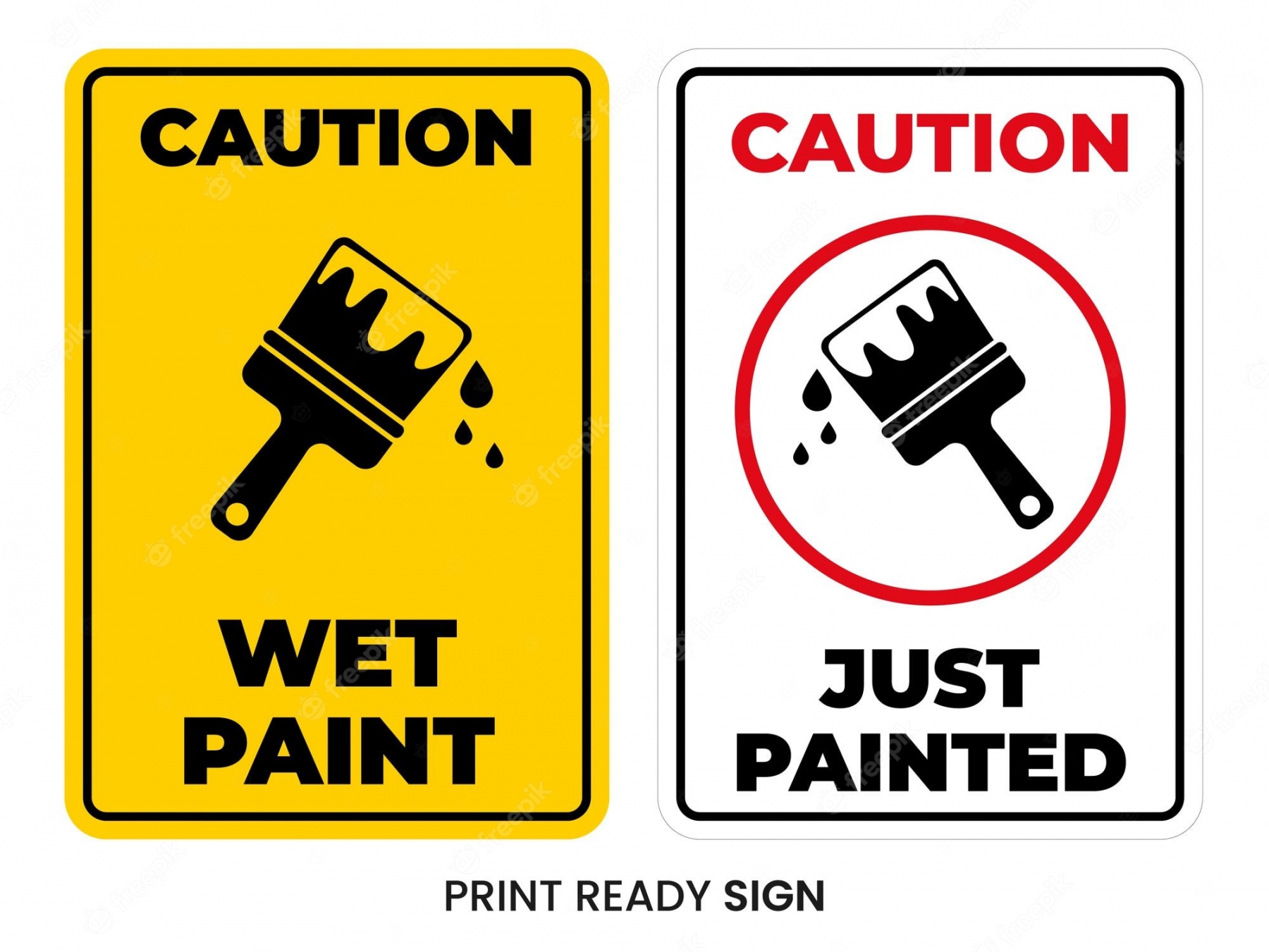Free Printable Wet Paint Sign FREE Printable A Z