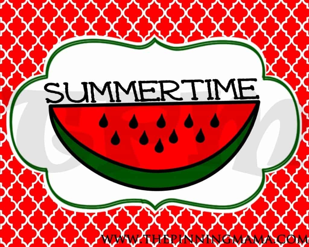  Free Summer Printable Summertime Word Art Decor The Pinning Mama