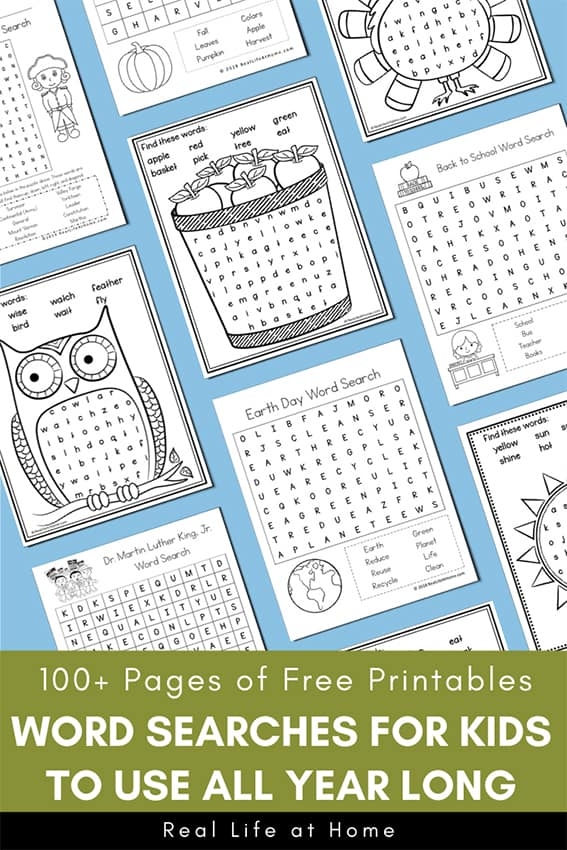 Free Word Search Printable Puzzles For Kids 100 Free Printable 