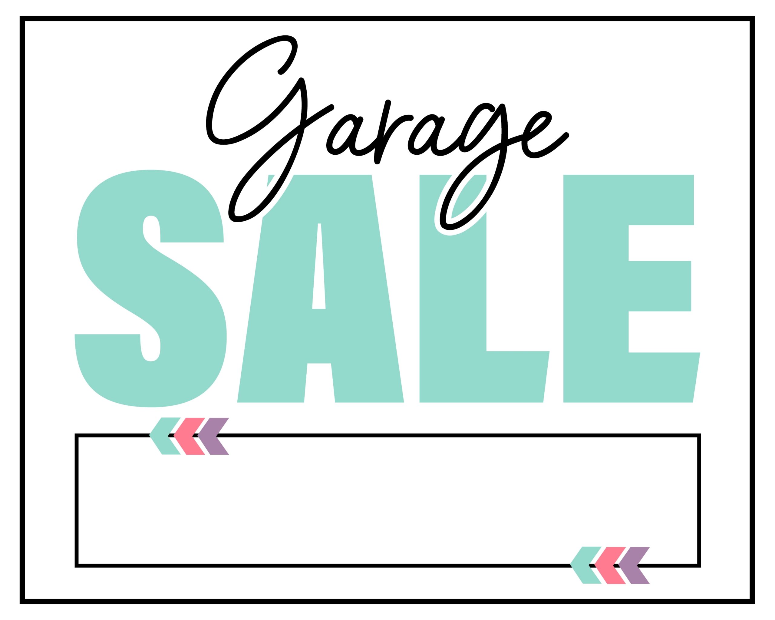 Garage Sale Printable Signs Printable Word Searches