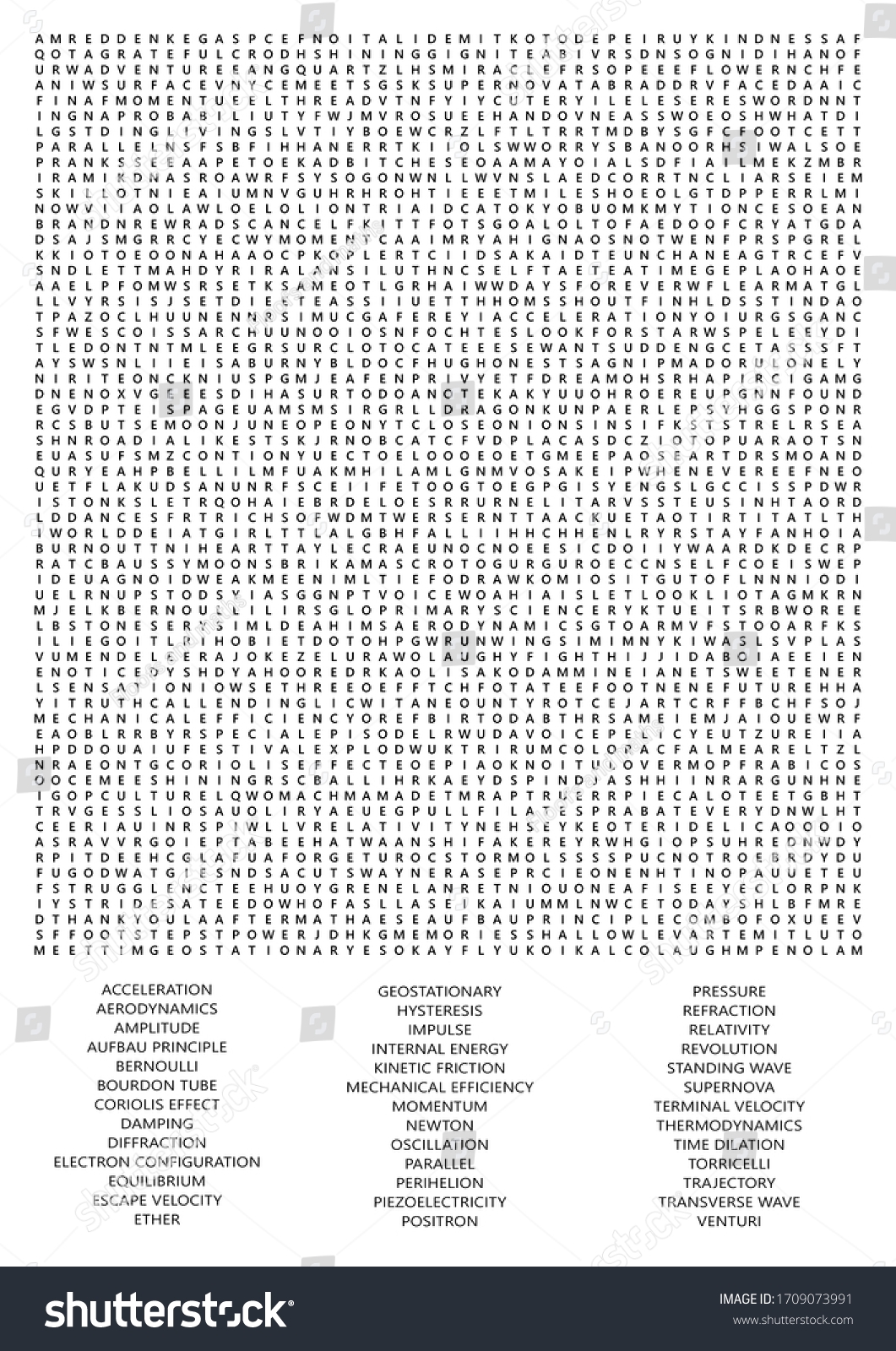 Giant Super Difficult Word Search Printable Stock Illustration 
