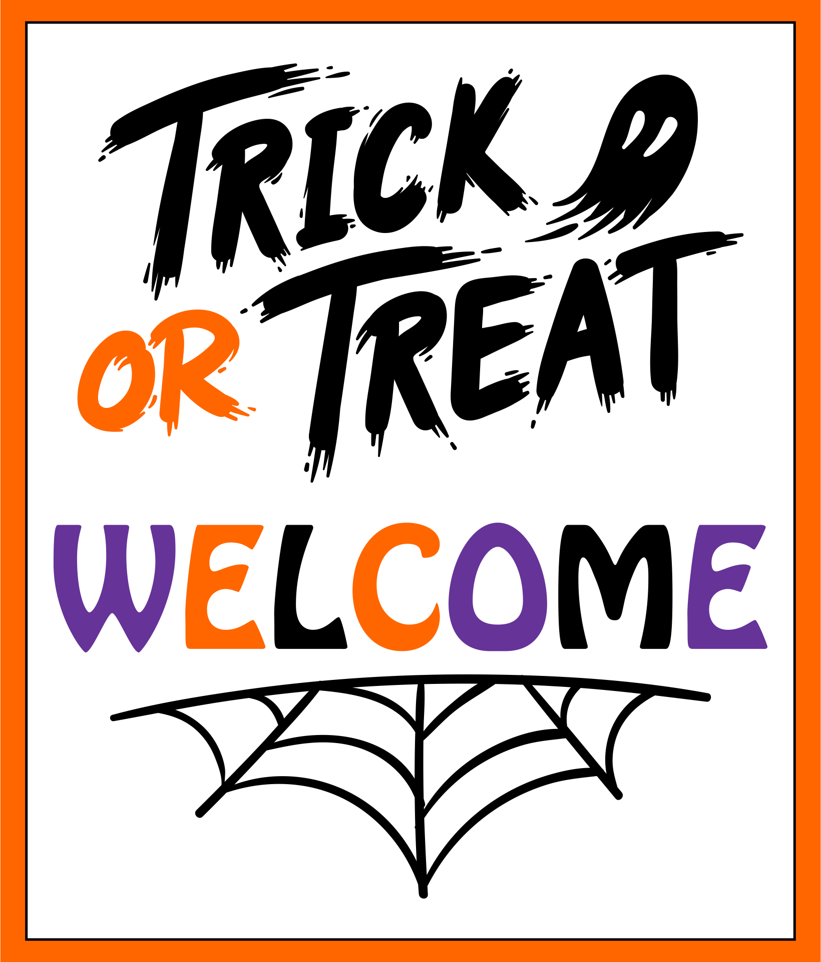 Halloween Trick Or Treat Sign 15 Free PDF Printables Printablee