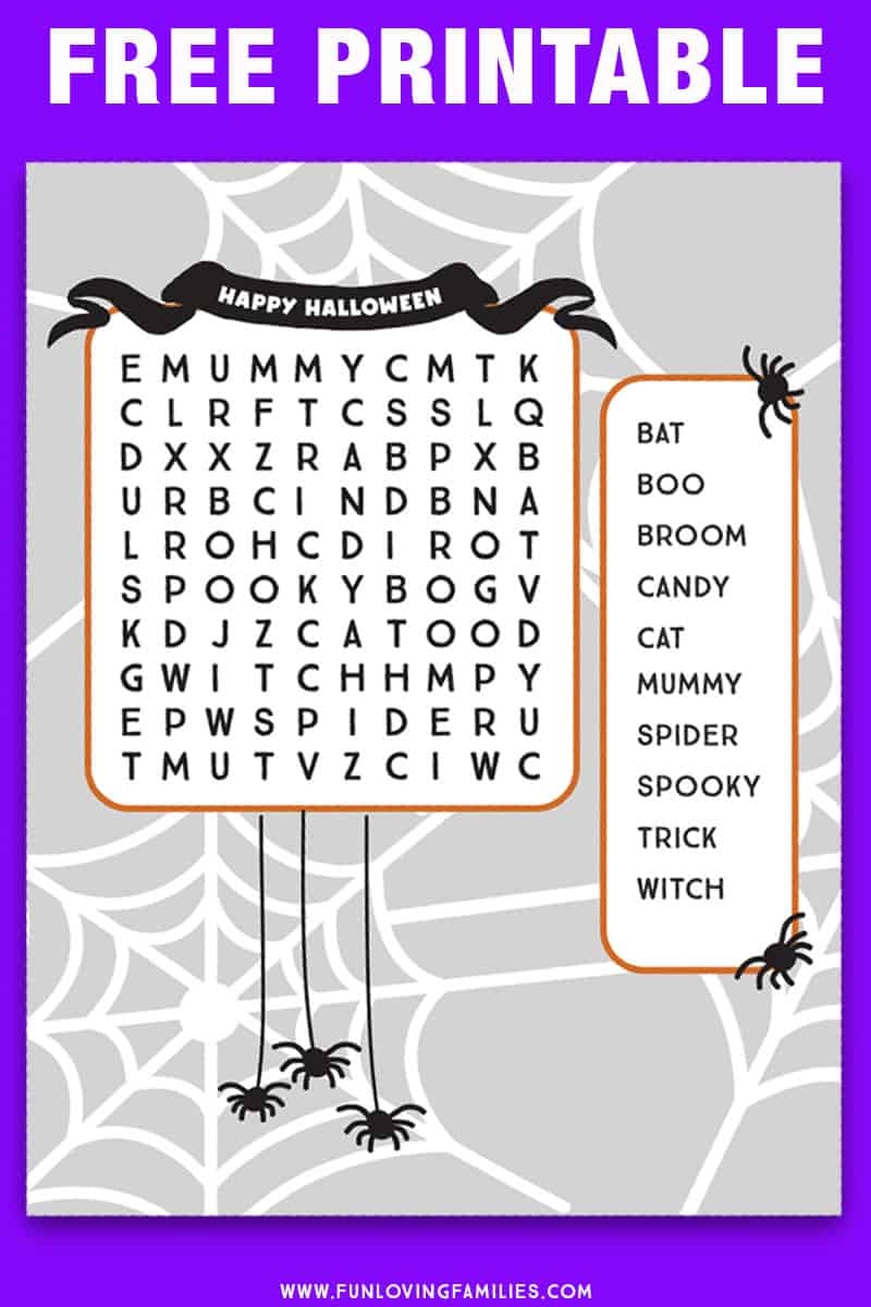 Halloween Word Search Easy Printable Word Search Maker