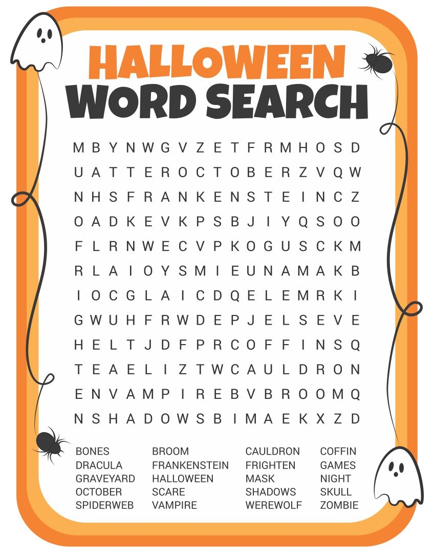Halloween Word Search Puzzle Printable Word Search Maker