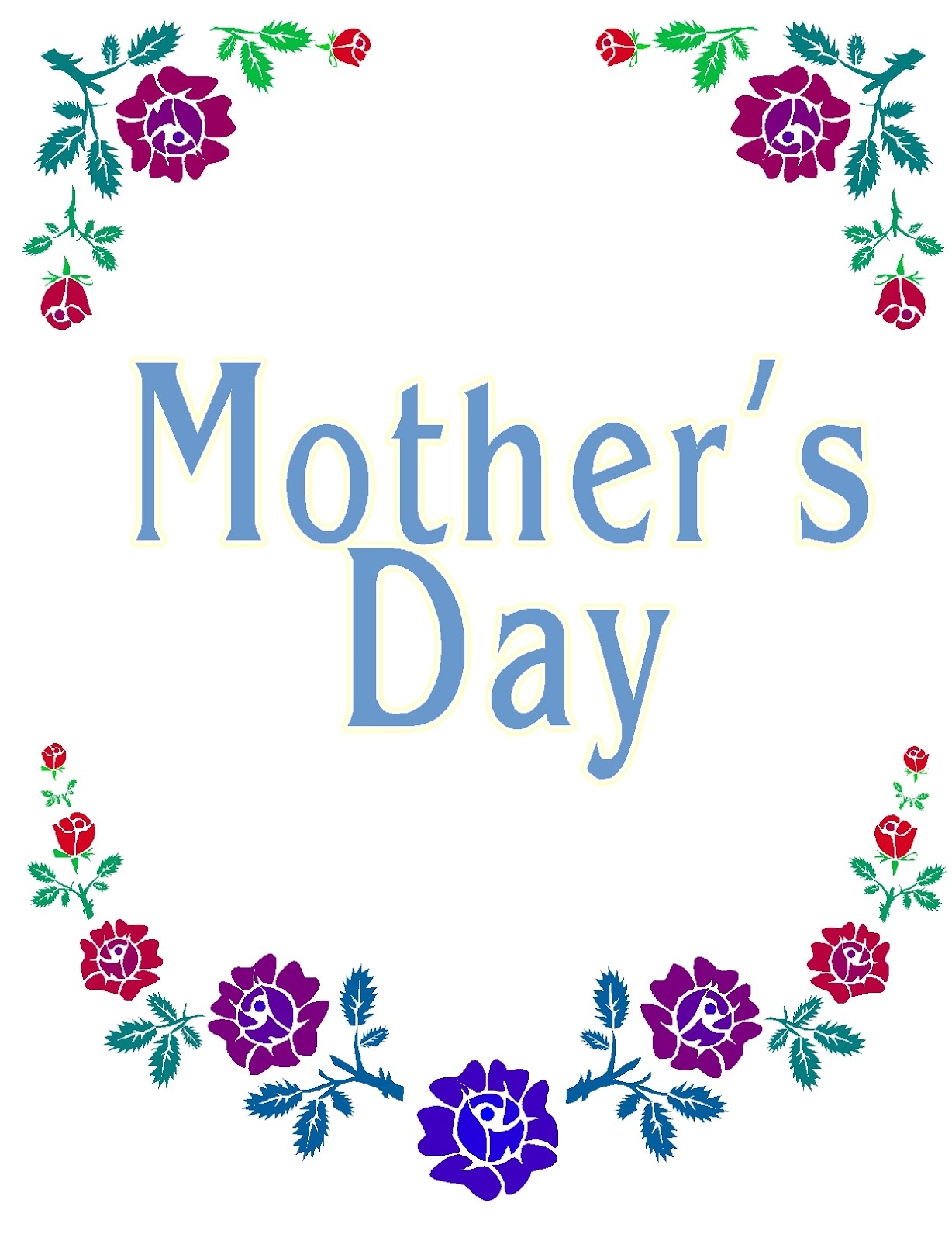 Happy Mothers Day Sign Printable