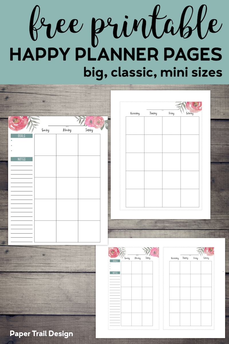 Happy Planner Calendar Refills 2025 William K Russell