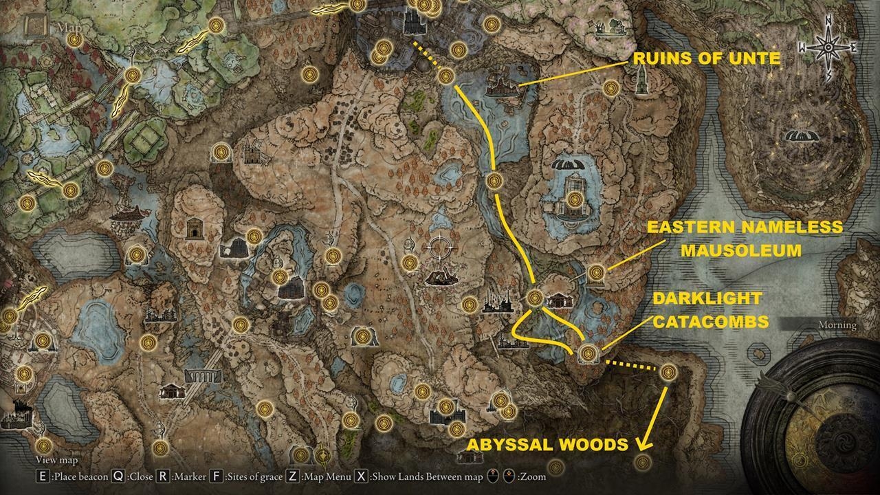 How To Reach Abyssal Woods In Elden Ring Shadow Of The Erdtree GameSpot