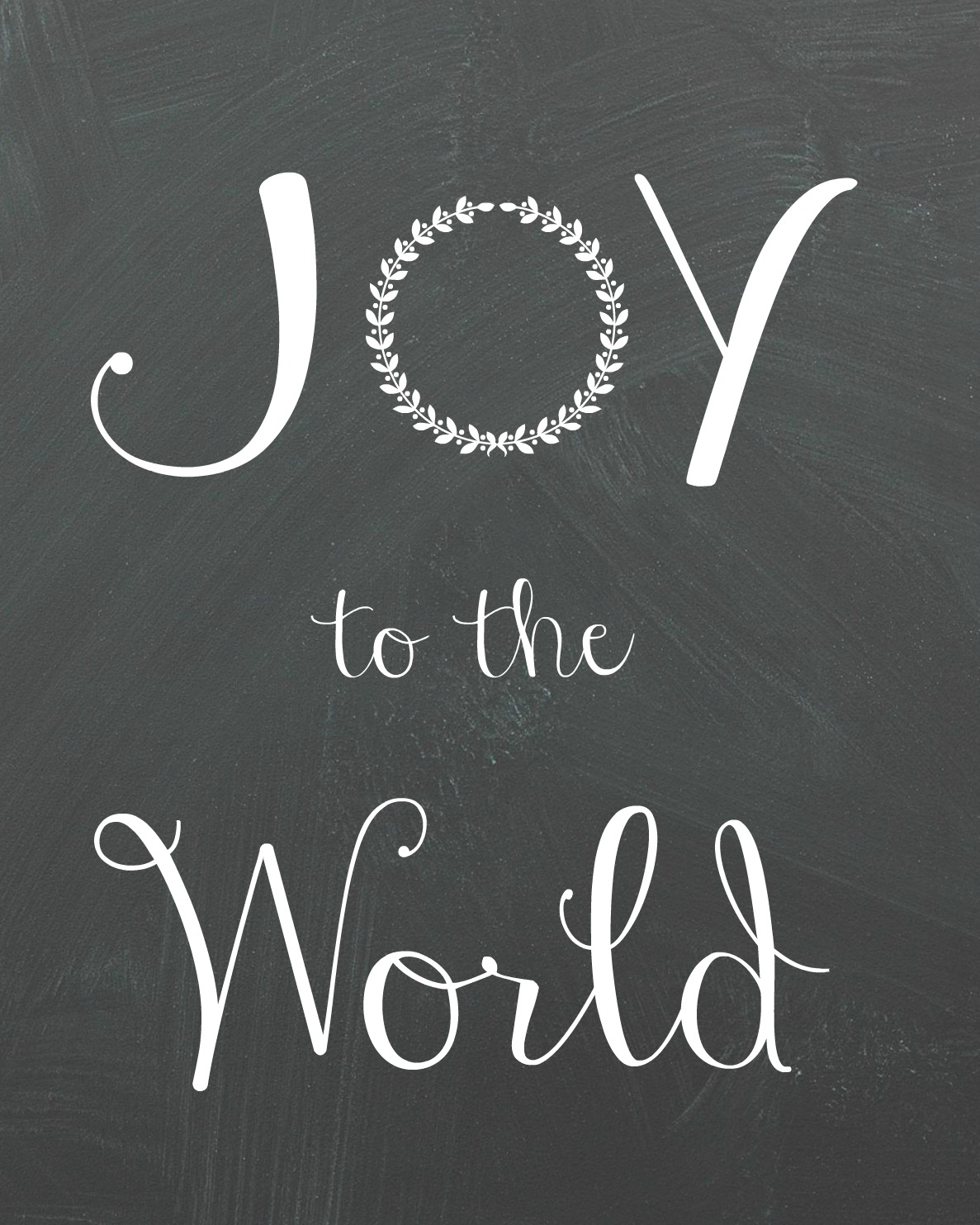 Joy To The World Printable Organize And Decorate Everything
