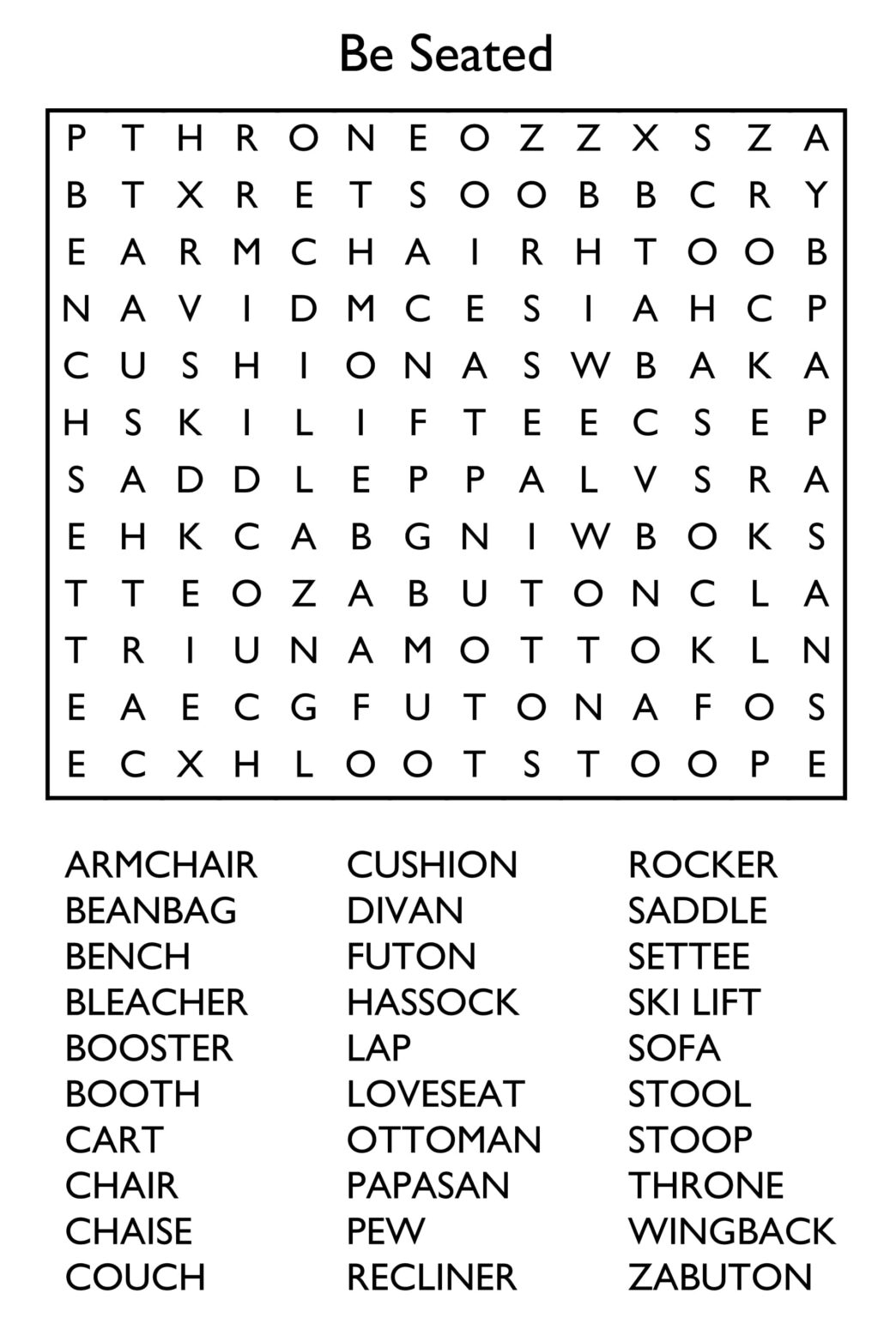 Jumbo Word Search Printable Puzzles Printable JD