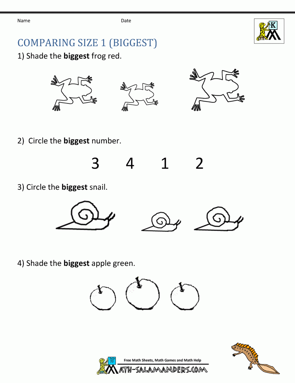 Kindergarten Worksheets Math Kindergarten