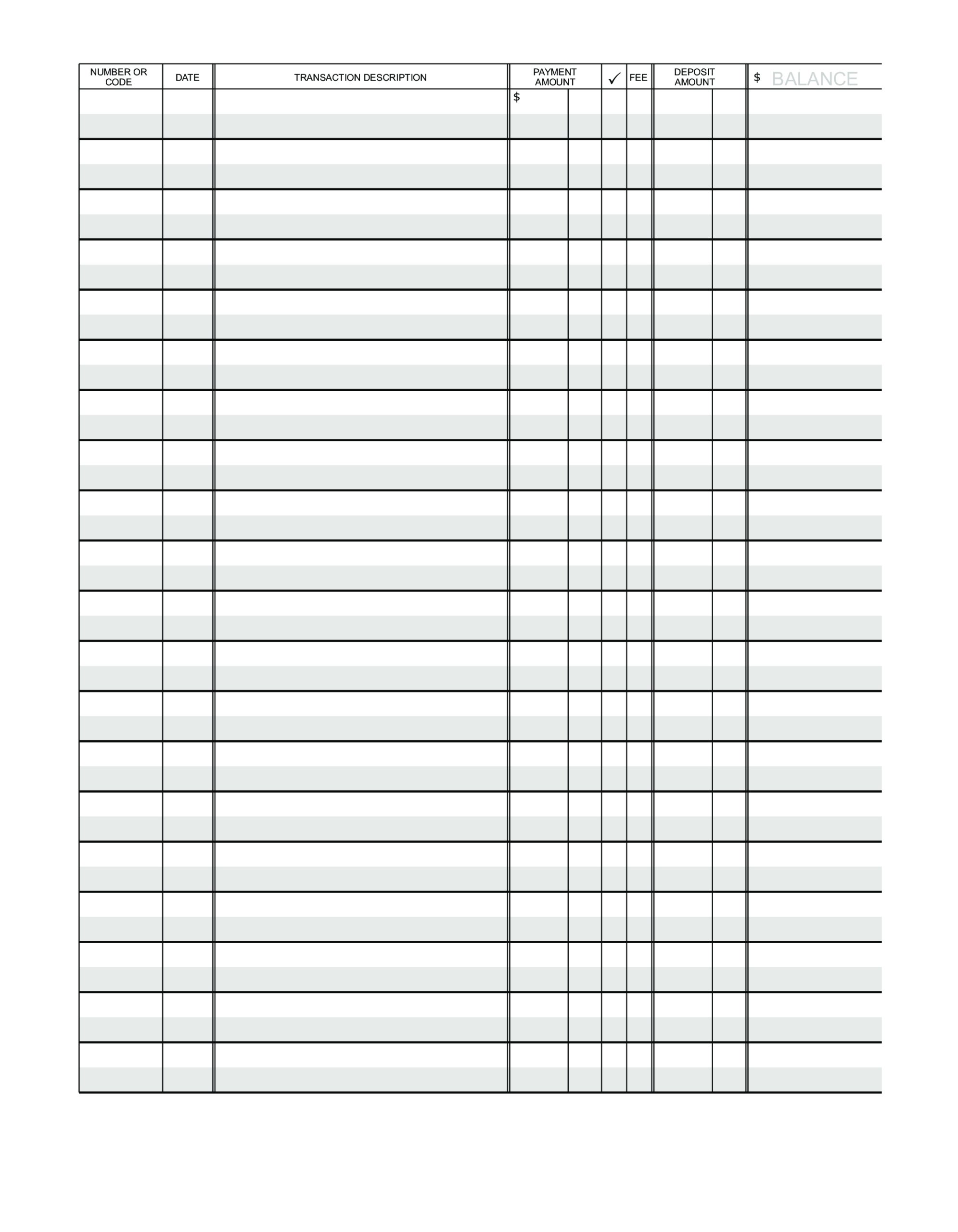 Ledger Forms Printable Printable Forms Free Online