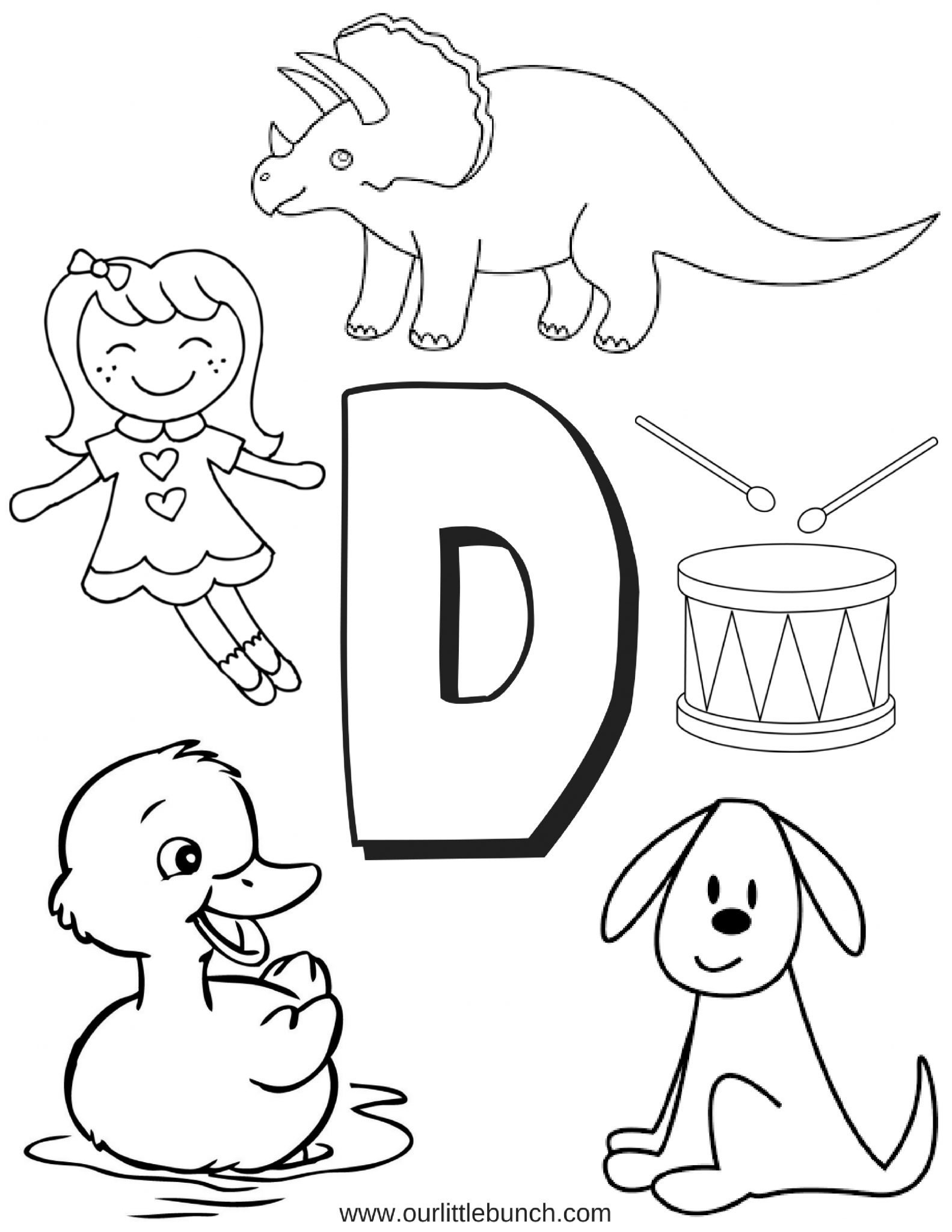 Letter D Printable Worksheets Printable Worksheets