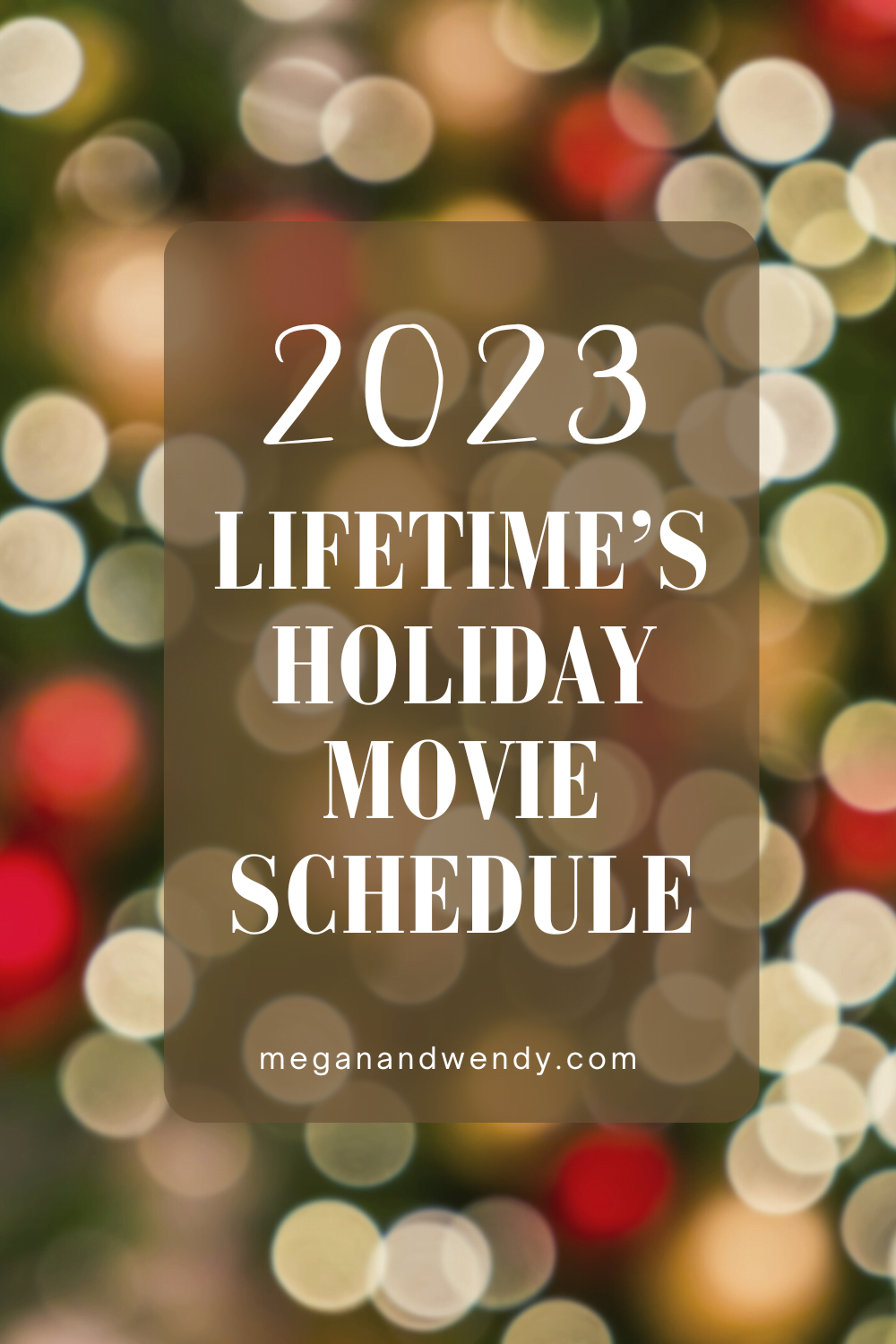 Lifetime Christmas Movie Schedule 2024 Printable Guide