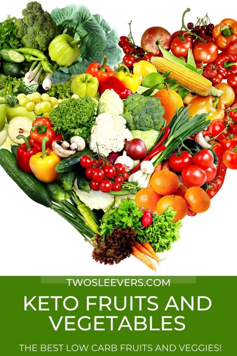Low Carb Fruits And Vegetables Printable List