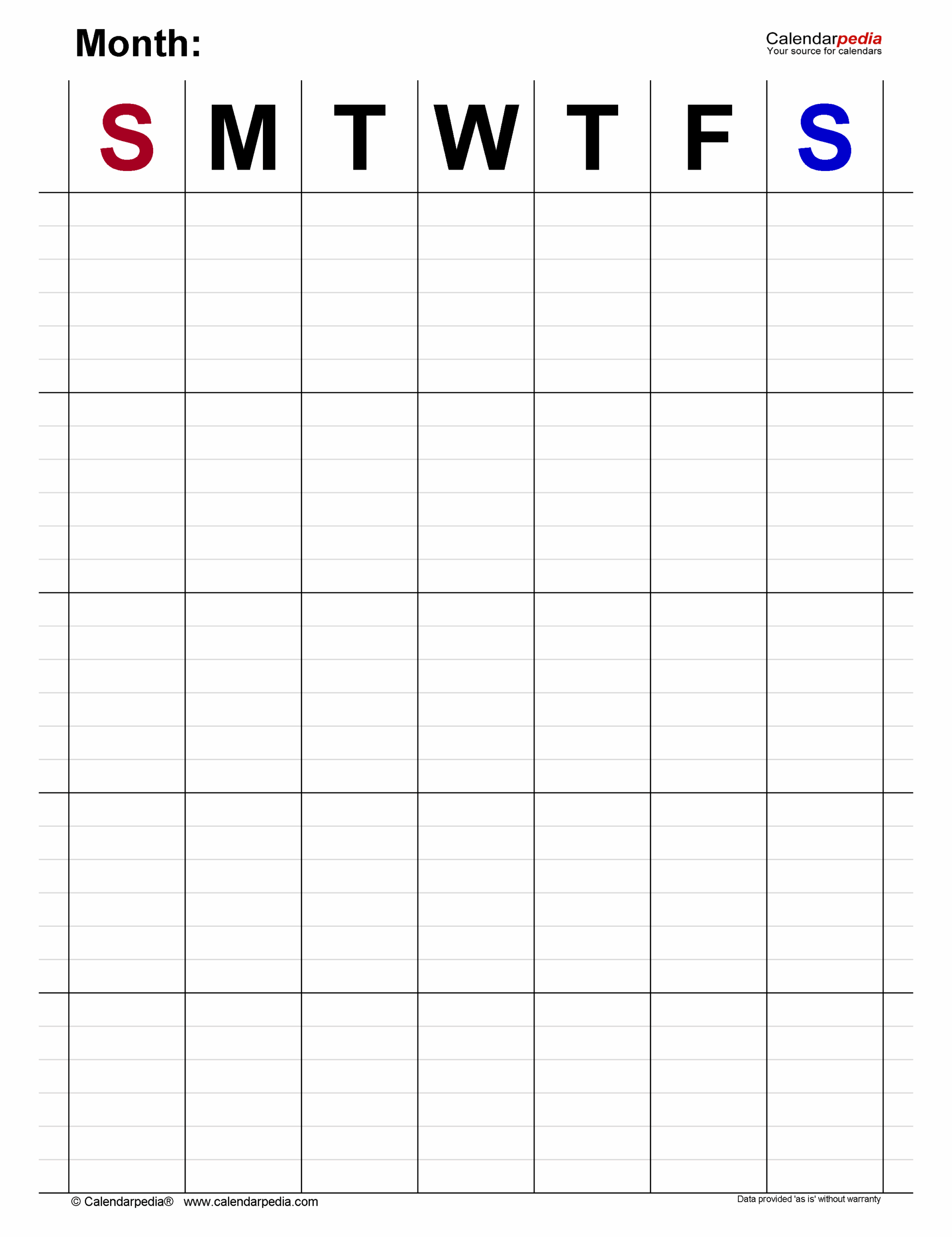 Monthly Planner Printable PDF