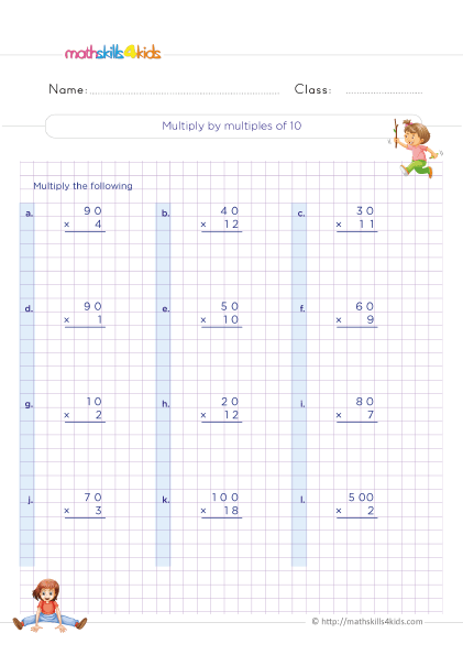 Multiplication Drill Sheets 3rd Grade Worksheets Library