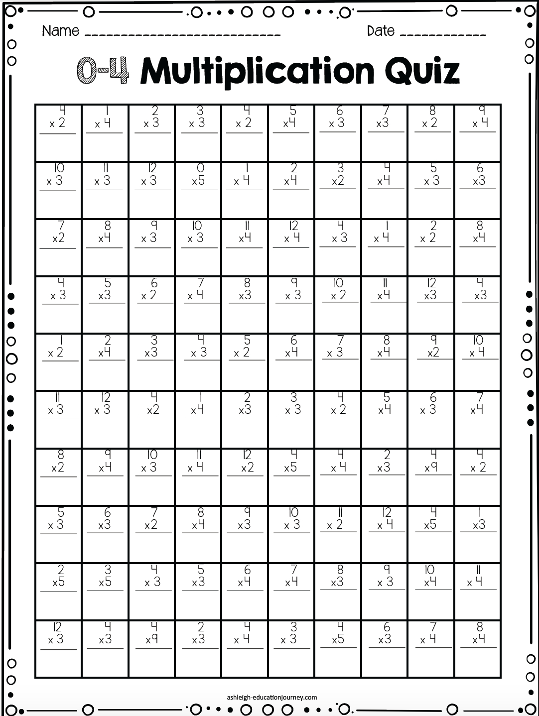 Multiplication Worksheets Free Printable Printable Worksheets