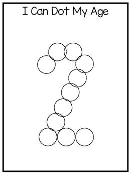 Number Worksheets For 2 Year Olds Free Printable