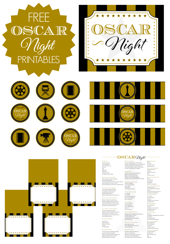 Oscar Nominations 2025 Printable Gaby Pansie