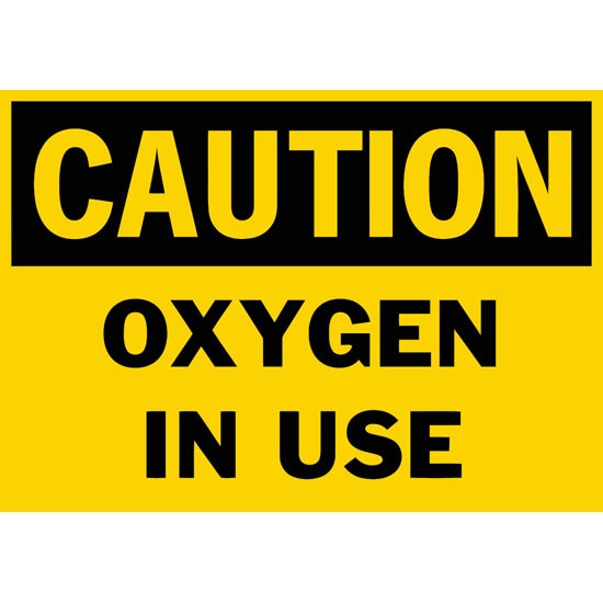 Oxygen In Use Printable Sign