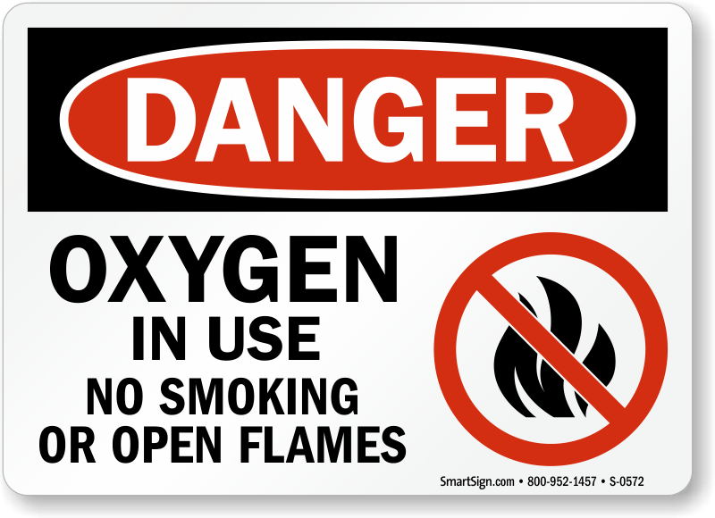 Oxygen In Use Printable Sign