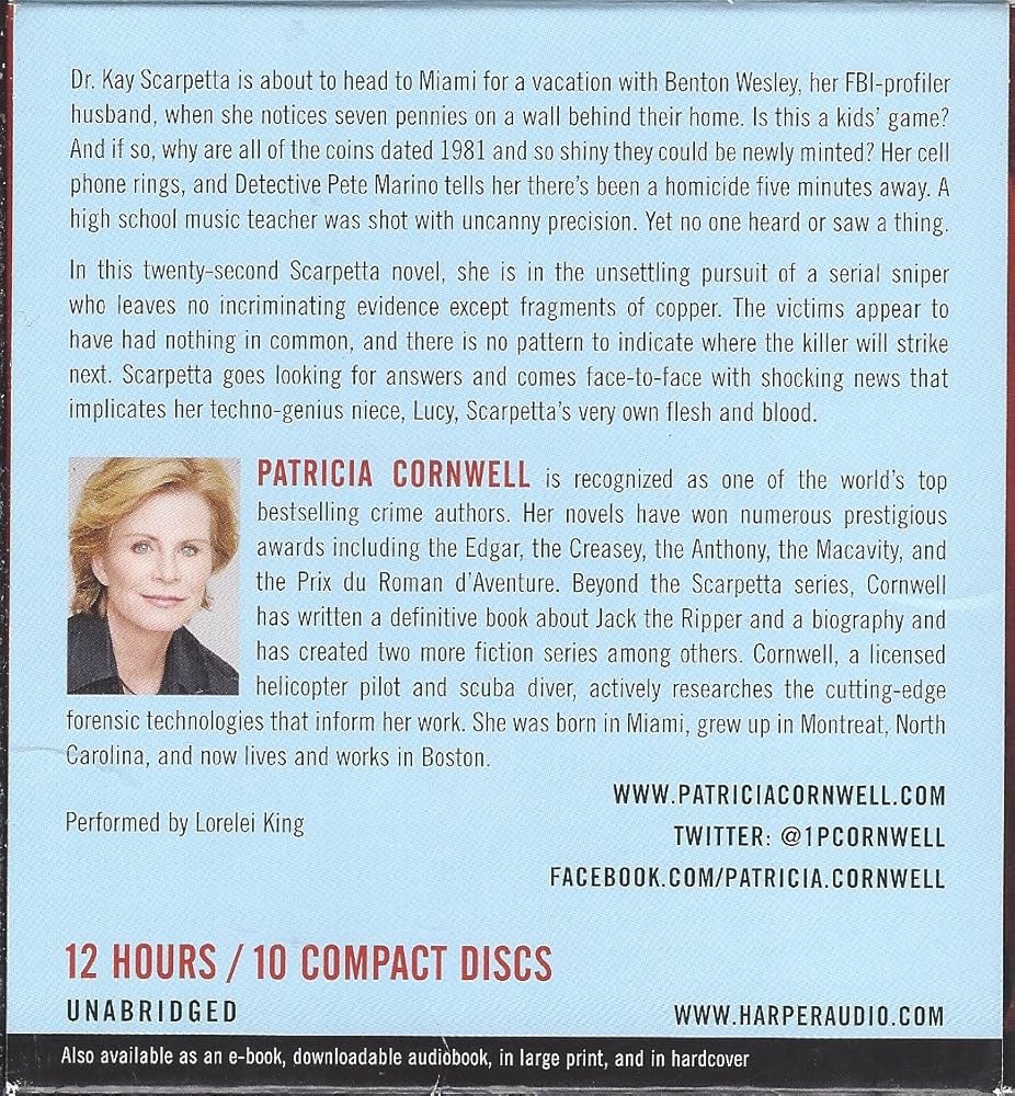 Patricia Cornwell Books In Order Complete List 2022 43 OFF