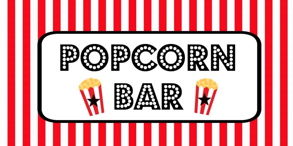 Popcorn Sign Printable FreePrintableTM